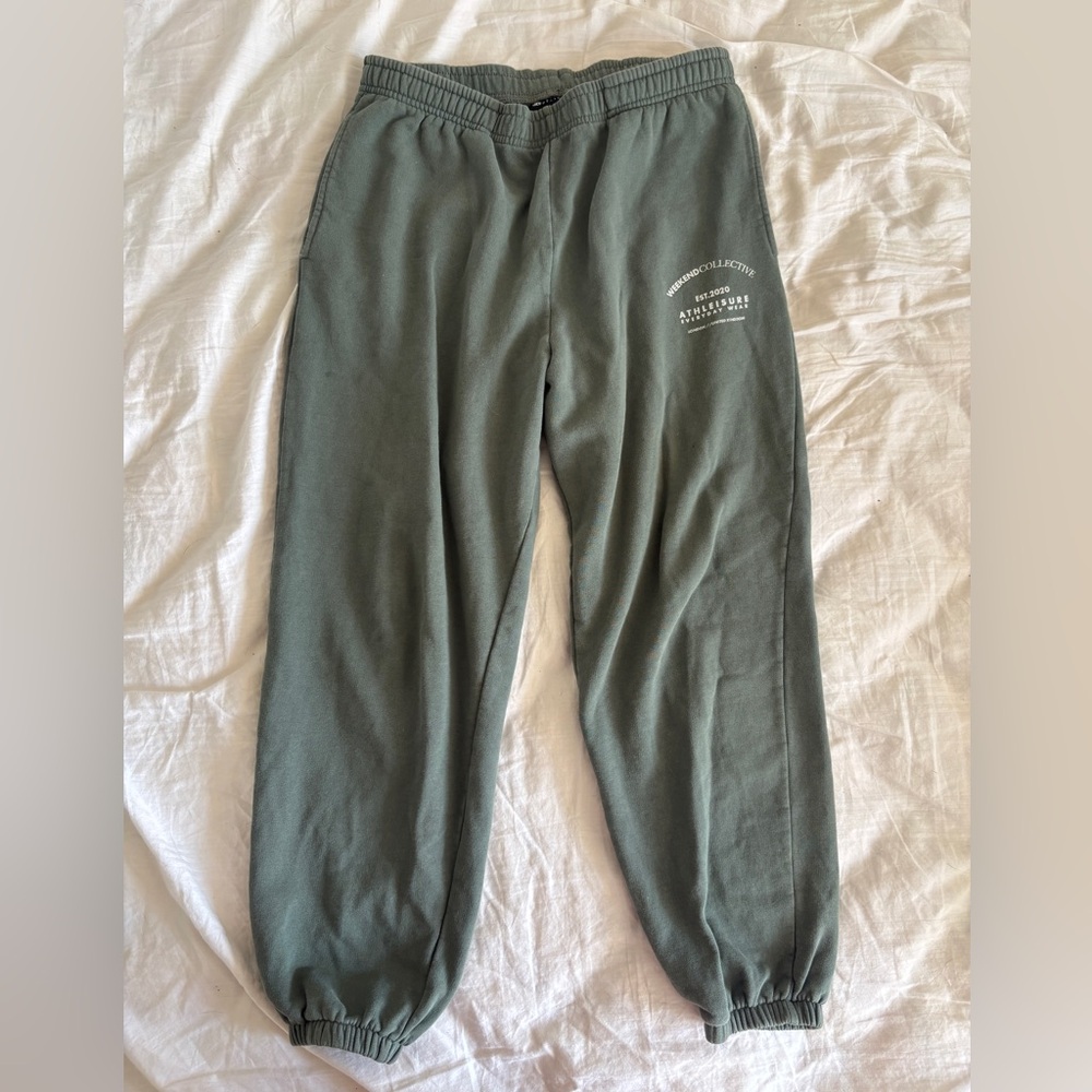 ASOS weekend collective sage Green Track Pants 6